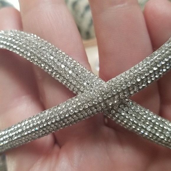 Jessica Simpson Tan Rhinestone Strap Sexy Heels 8.5 - Picture 8 of 12